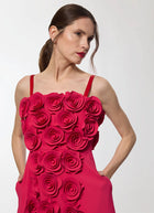 Greta Constantine Ligornia Floral Applique Midi Dress