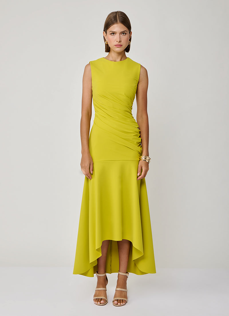 Paulson Ruched Midi Dress by Greta Constantine | Andrews