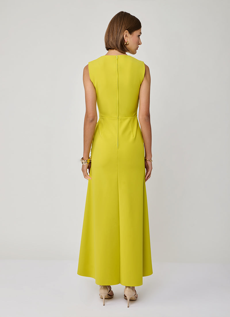Paulson Ruched Midi Dress by Greta Constantine | Andrews Paulson Ruched Midi Dress by Greta Constantine | Andrews