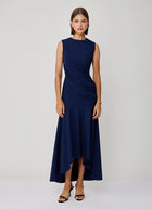Greta Constantine Paulson Ruched Midi Dress