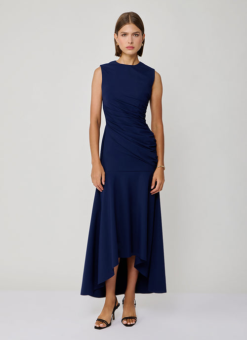 Paulson Ruched Midi Dress