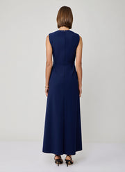 Greta Constantine Paulson Ruched Midi Dress
