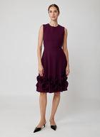 Greta Constantine Wright Sleeveless Dress With Floral Applique