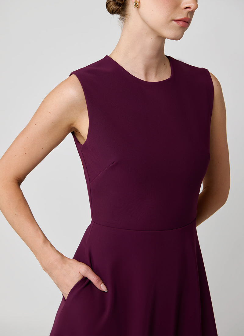 Greta Constantine Wright Sleeveless Dress With Floral Applique