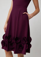 Greta Constantine Wright Sleeveless Dress With Floral Applique
