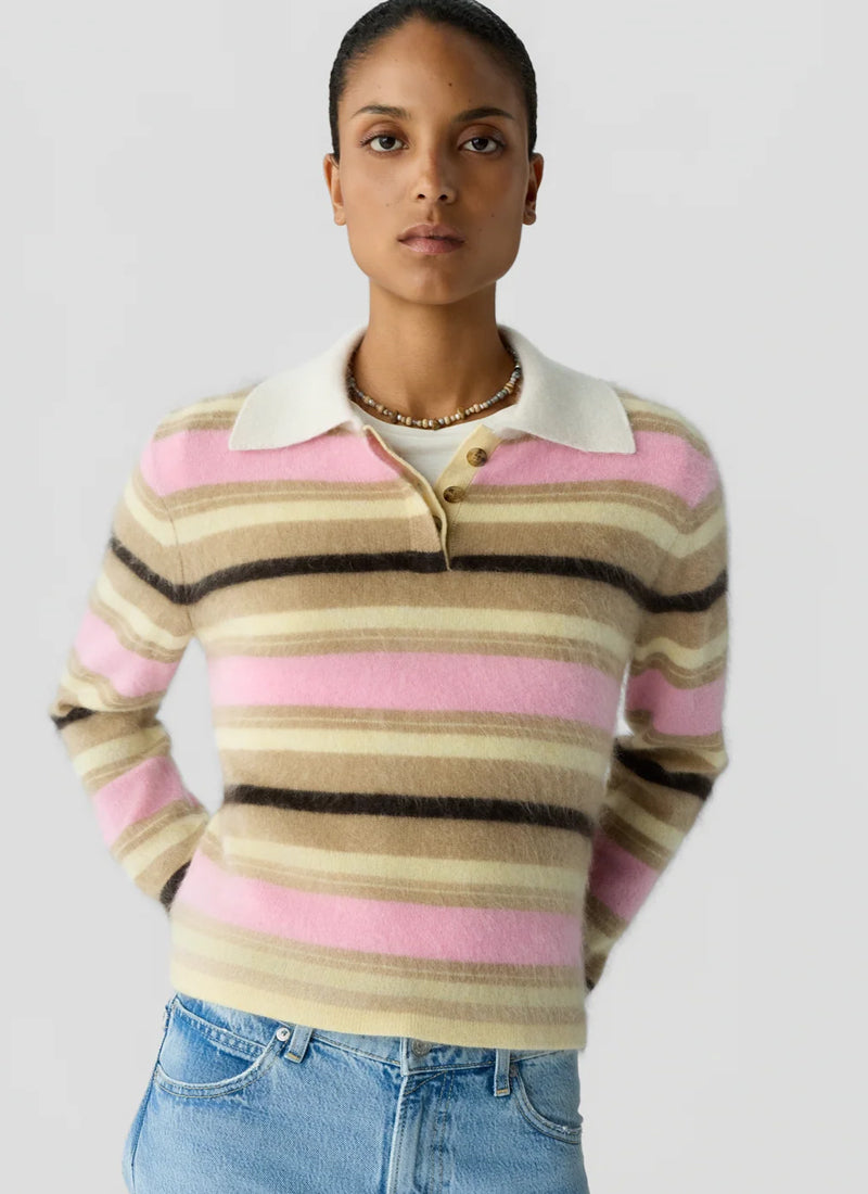 Grizzly Cropped Rugby Polo