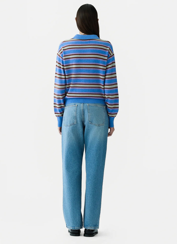 Guest In Residence Collegiate Stripe Polo