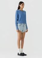 Sunwashed Shrunken Crew Sweater
