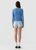 Sunwashed Shrunken Crew Sweater