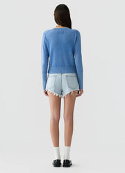 Sunwashed Shrunken Crew Sweater