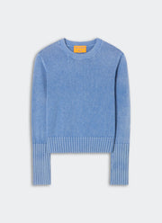 Sunwashed Shrunken Crew Sweater