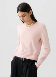 Sunwashed Shrunken Crew Sweater