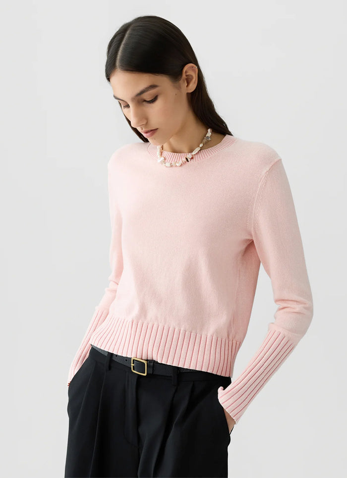Guest In Residence Sunwashed Shrunken Crew Sweater