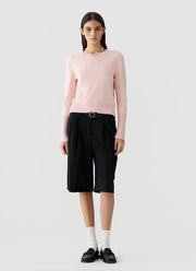 Sunwashed Shrunken Crew Sweater