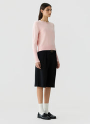 Sunwashed Shrunken Crew Sweater