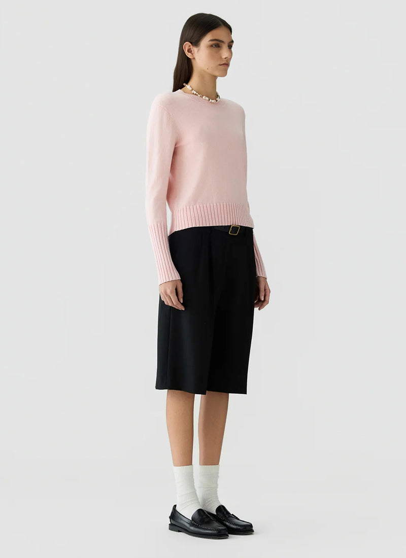 Sunwashed Shrunken Crew Sweater