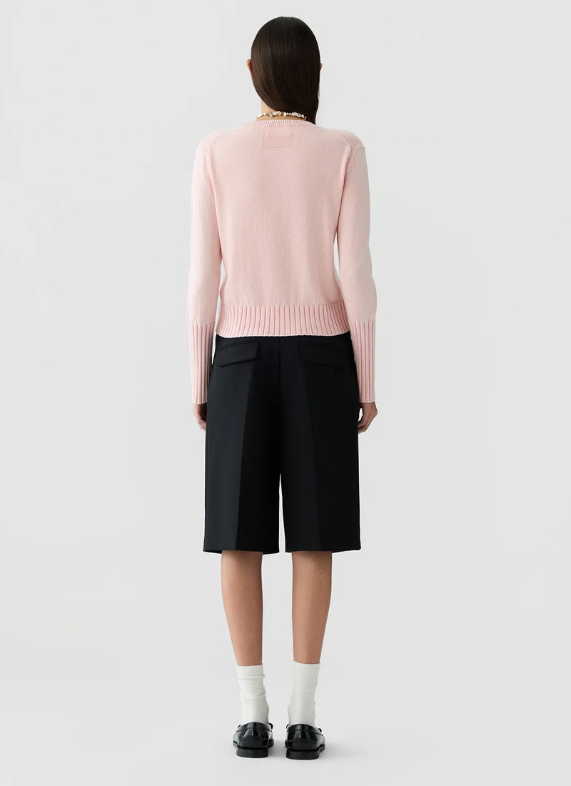Sunwashed Shrunken Crew Sweater