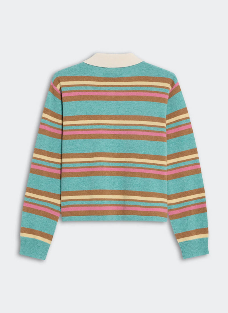 Cropped Stripe Rugby Polo Sweater by Guest in Residence at Andrews