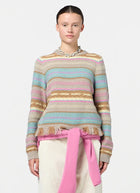  Western Stripe Crew Neck Sweater by GUEST IN RESIDENCE 
