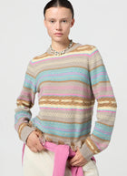  Western Stripe Crew Neck Sweater by GUEST IN RESIDENCE 