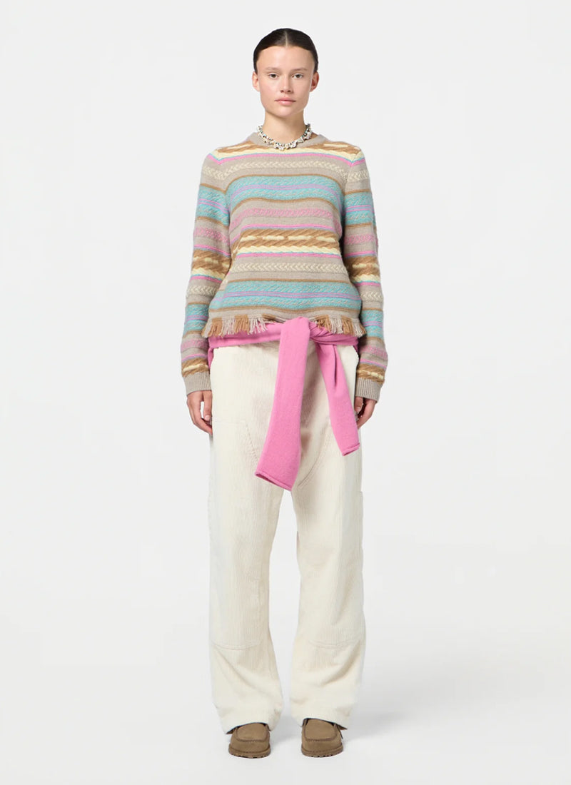  Western Stripe Crew Neck Sweater by GUEST IN RESIDENCE 