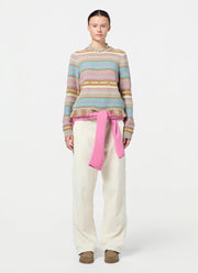  Western Stripe Crew Neck Sweater by GUEST IN RESIDENCE 