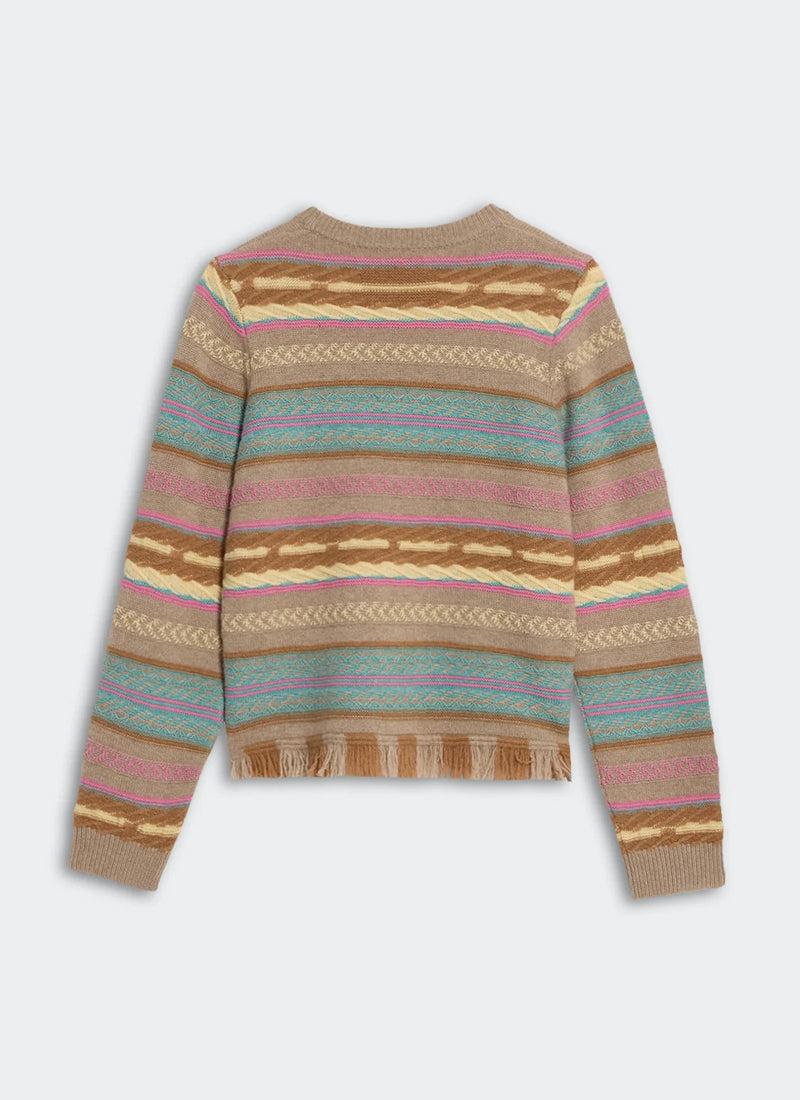  Western Stripe Crew Neck Sweater by GUEST IN RESIDENCE 