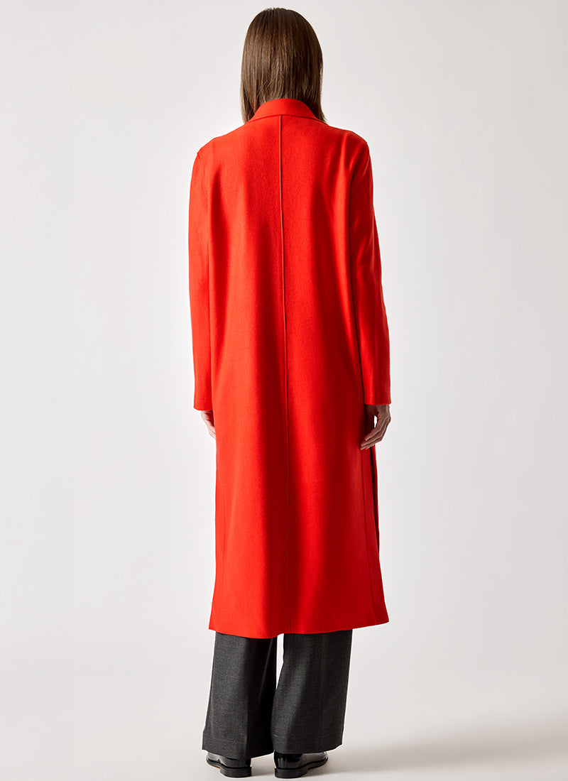 Harris Wharf London Wool and Cashmere Long Patch Pocket Coat