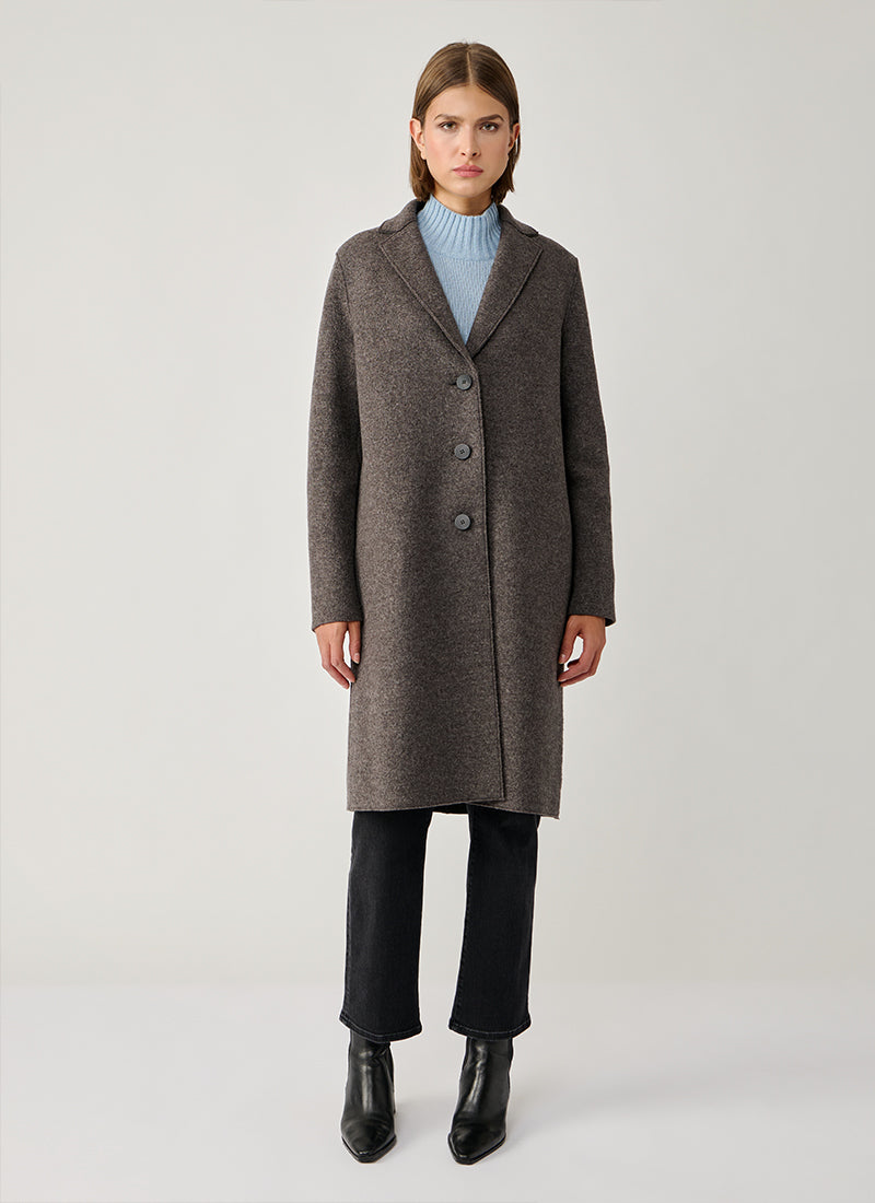  Boiled Great Wool Coat by Harris Wharf London at Andrews 