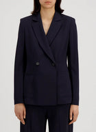 Harris Wharf London Crepe Viscose Double Breasted Blazer