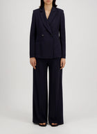 Harris Wharf London Crepe Viscose Double Breasted Blazer