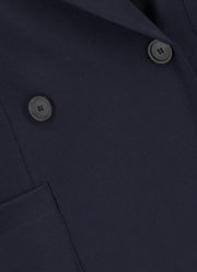 Harris Wharf London Crepe Viscose Double Breasted Blazer