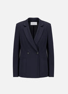 Harris Wharf London Crepe Viscose Double Breasted Blazer