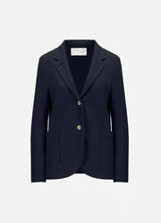 Harris Wharf London Stand Up Collar Honeycomb Blazer