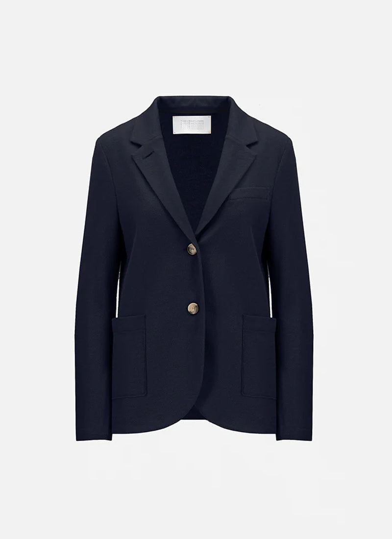 Harris Wharf London Stand Up Collar Honeycomb Blazer
