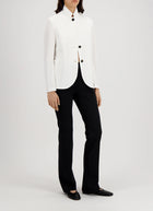 Harris Wharf London Stand Up Collar Honeycomb Blazer