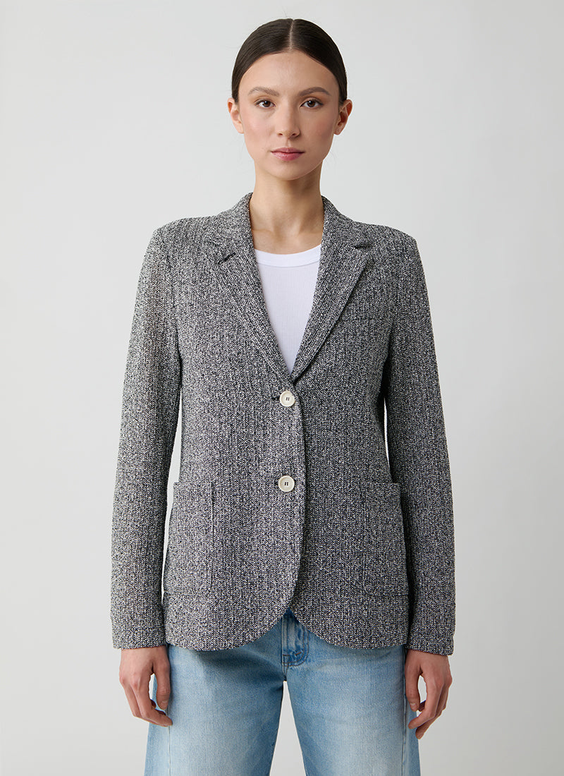 Harris Wharf London Bicolour Frise Blazer