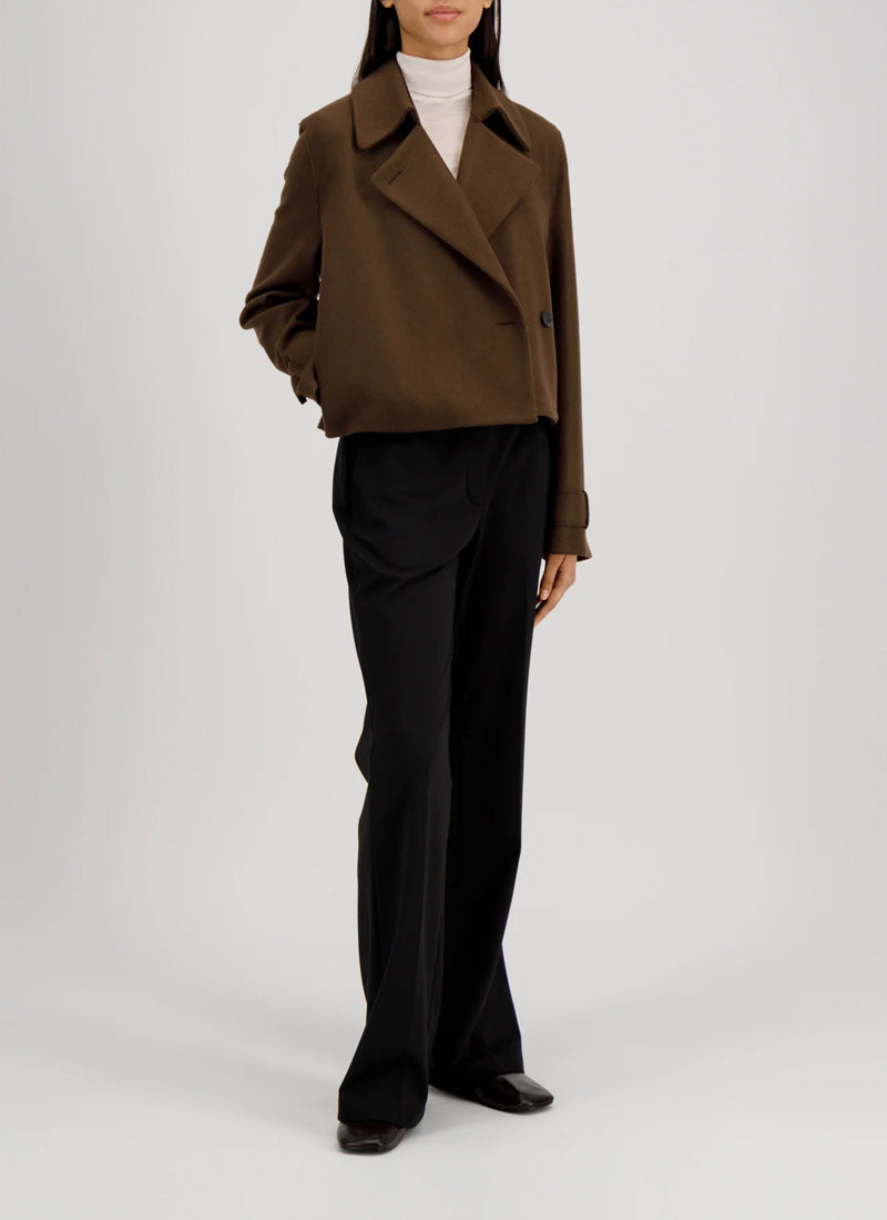 Harris Wharf London Cash Blend Crop Trench