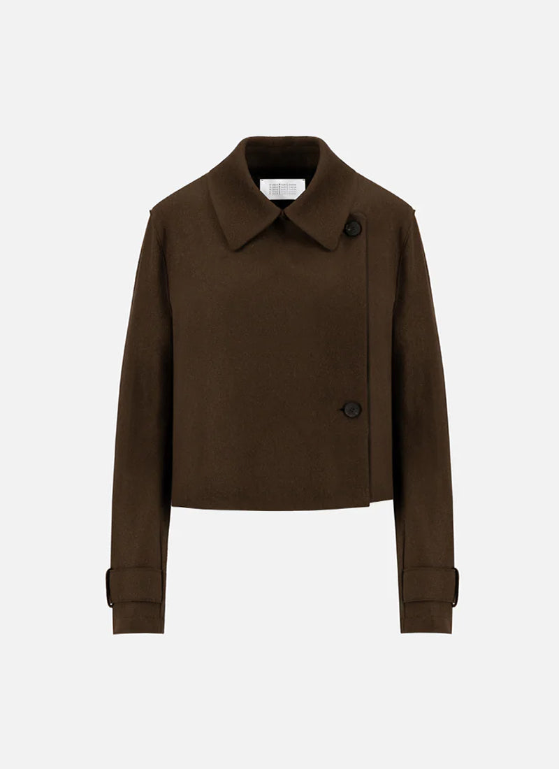 Harris Wharf London Cash Blend Crop Trench