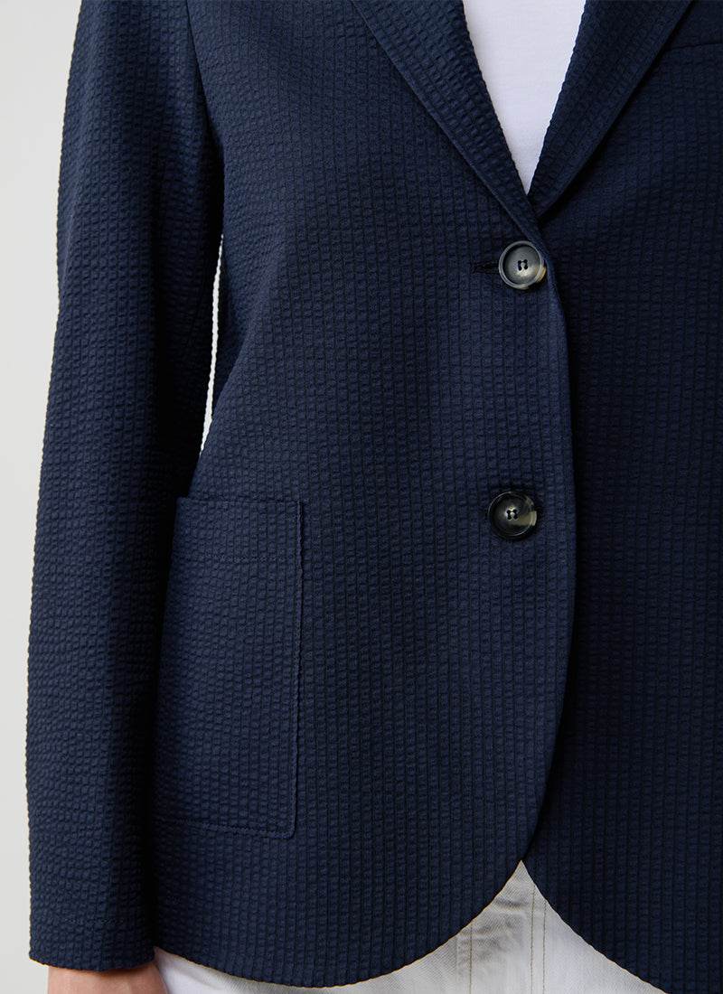 Harris Wharf London Coolmax Seersucker Blazer
