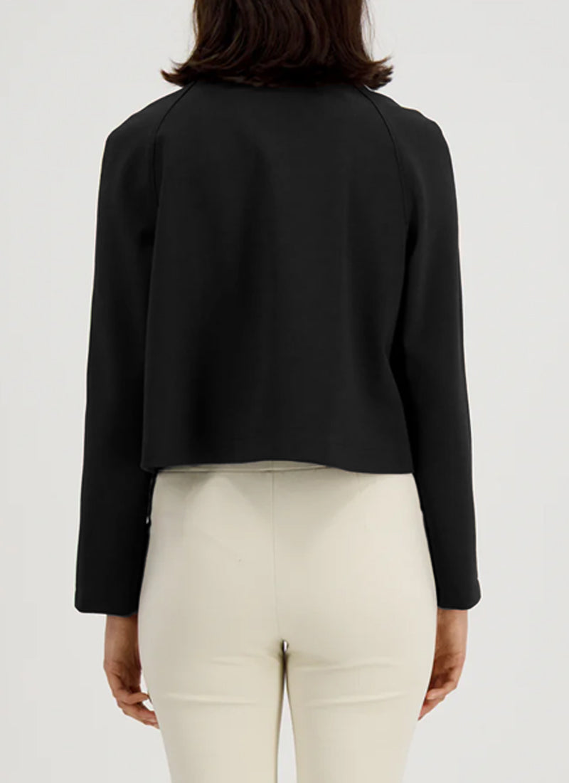 Cropped Raglan Scuba Jacket by Harris Wharf London