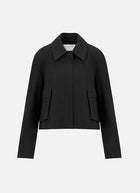 Cropped Raglan Scuba Jacket by Harris Wharf London