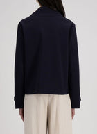 Harris Wharf London Cropped Scuba Peacoat