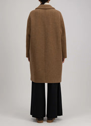 Drop Shoulder Double Boucle Coat