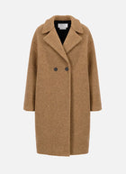 Drop Shoulder Double Boucle Coat
