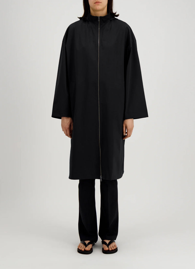 Harris Wharf London Light Technic Hooded Raincoat