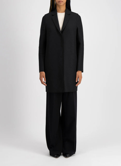 Harris Wharf London Pressed Wool Cocoon Coat