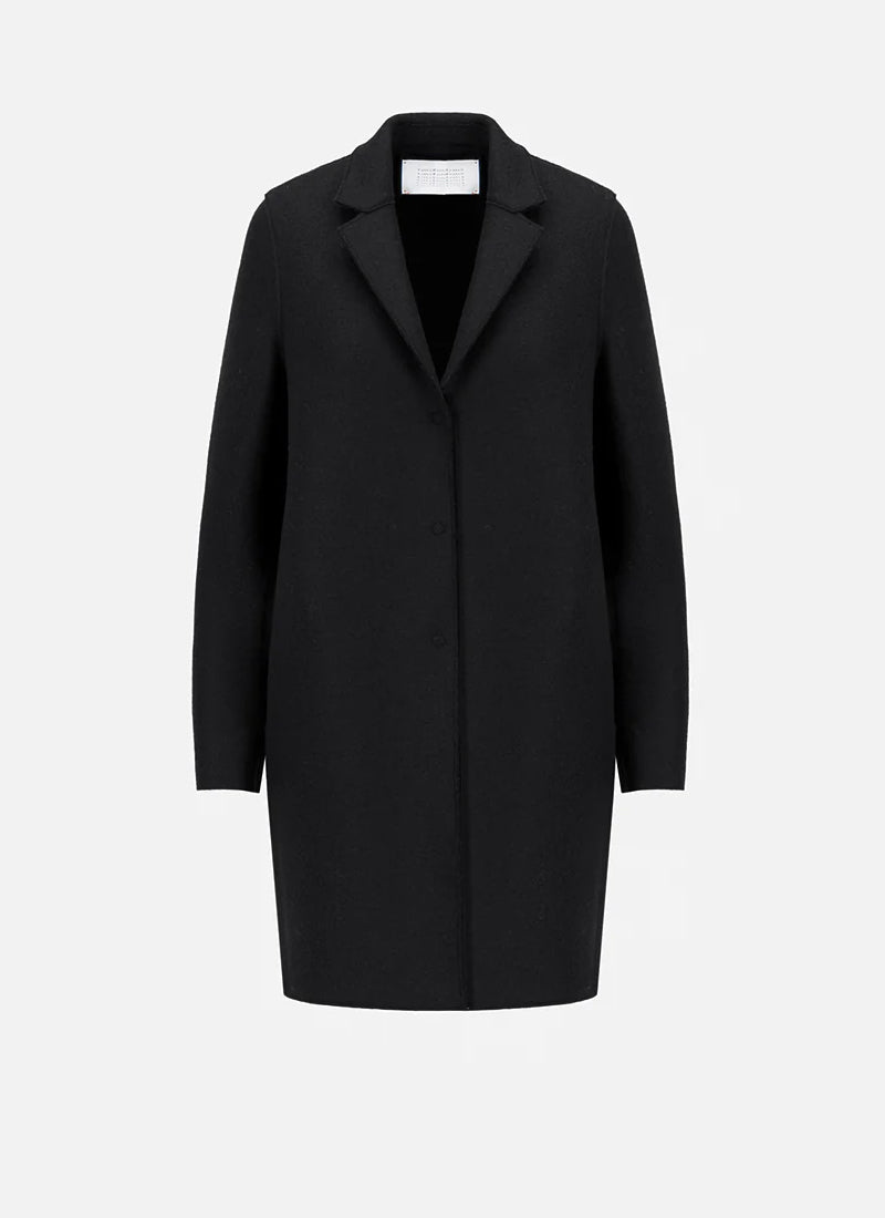 Harris Wharf London Pressed Wool Cocoon Coat