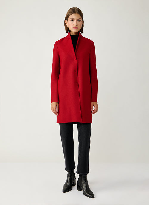 Harris Wharf London Pressed Wool Cocoon Coat