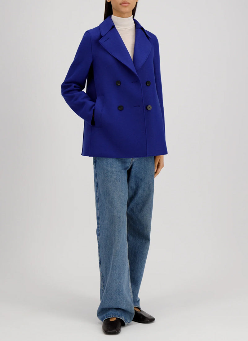 Harris Wharf London Pressed Wool Peacoat